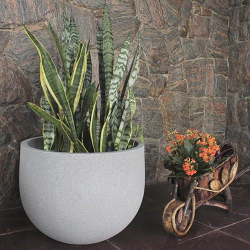 RUSTIC ROUND PLANTER